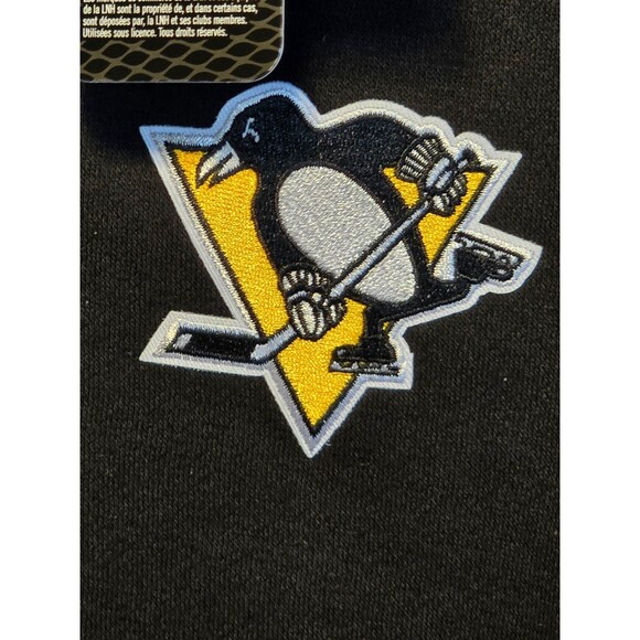 Antigua Black Pittsburgh Penguins Victory Quarter-Zip Pullover Top - Picture 2 of 3